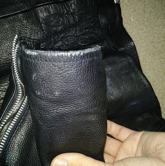 UGC HOT LEATHERS 3M MOTORCYCLE JACKET ZIPOFF VEST - Picture 5 of 16